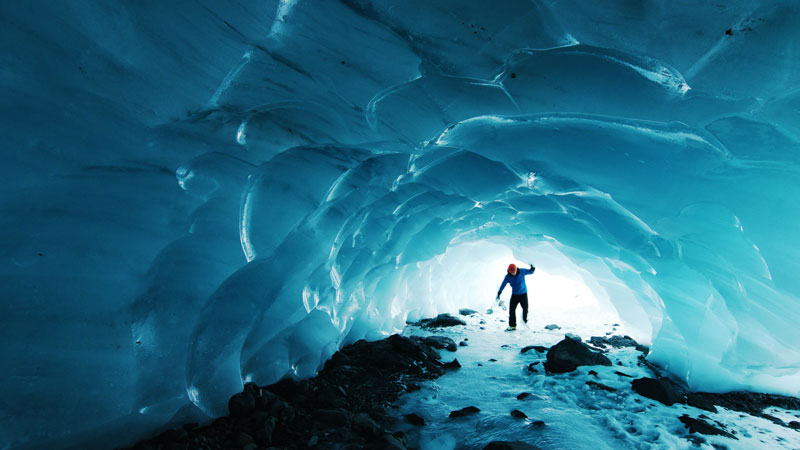 Byron Glacier Cave, Chugach National Forest, Seward, United States